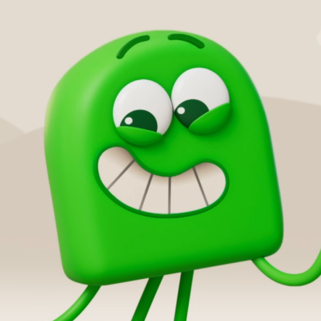 Green (Colourblocks) AI voice